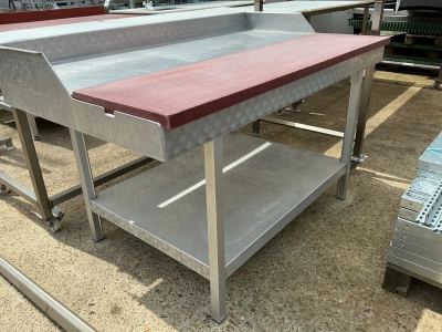Mesarska delovna miza 150x90 cm / rabljena