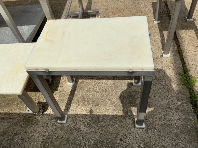 Inox podstavek s koterm ploščo /rabljen