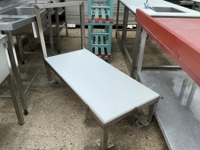 Inox podstavek-voziček s koterm ploščo /rabljen