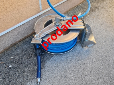 Inox navijalni kolut + 20 m cevi / rabljeno