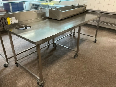 Inox delovna miza