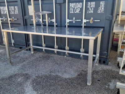 Inox delovna miza  / rabljena