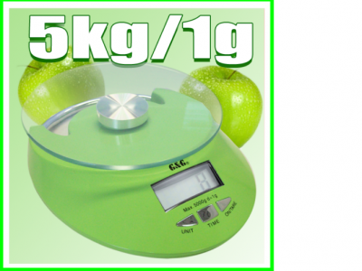 Kuhinjska tehtnica 5kg zelena